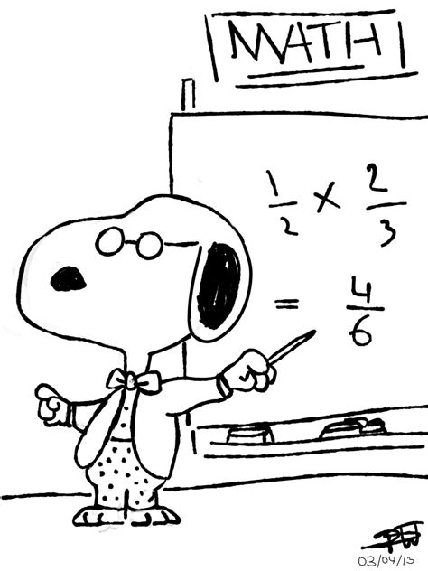 Snoopy Teaching Math by SakuraPetalWolf on DeviantArt