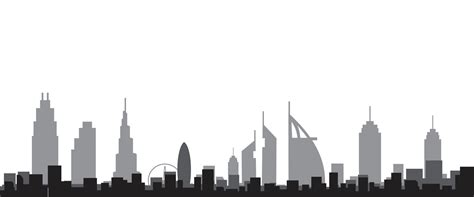 Dubai Skyline Vector Art, Icons, and Graphics for Free Download