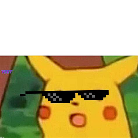 Surprised Pikachu Face Meme Template