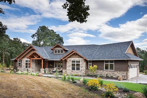 Craftsman Ranch House Plans With Walkout Basement residential design ...