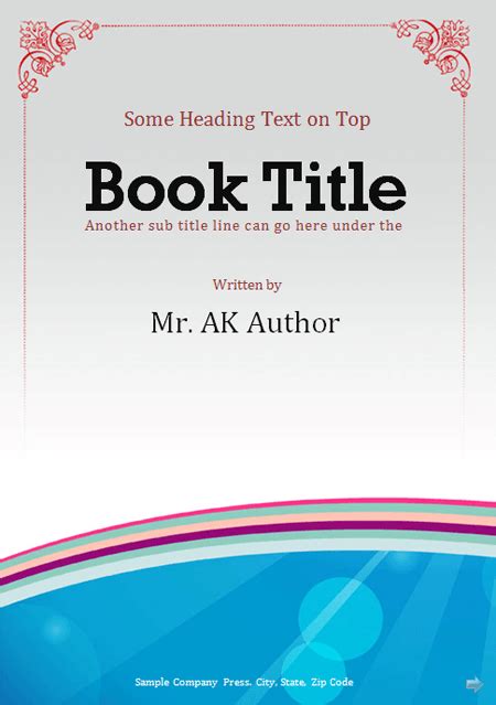 Word Book Template – bonus