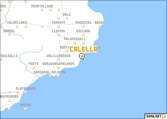 Calella (Spain) map - nona.net