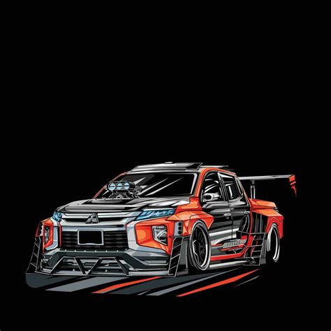 modified car racing with black background 26167542 Vector Art at Vecteezy