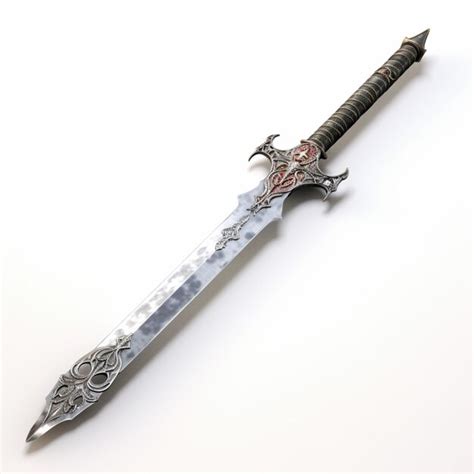 Premium AI Image | Zanbato sword with white background high quality ultra