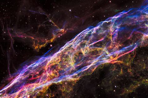 Hubble Telescope Views Shrapnel from the Veil Nebula Supernova Remnant