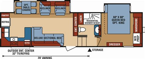 Front Living Travel Trailer Floor Plans - floorplans.click