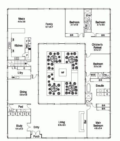 62 Courtyard Houses / Plans ideas | courtyard house, courtyard house ...