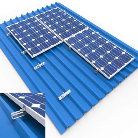 Solar Metal Roof Mounting System, U Aluminum Rail, Cost effective