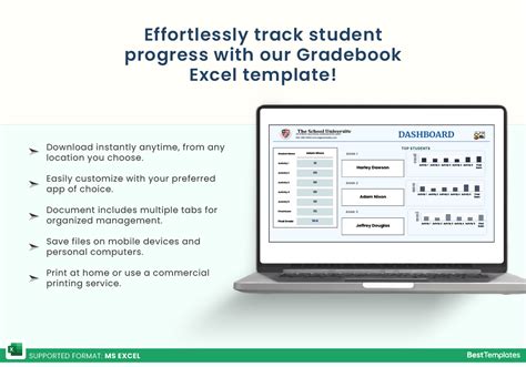 Gradebook Excel Template - Best Templates