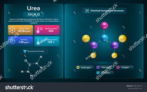 Urea Properties Chemical Compound Structure Stock Vector (Royalty Free ...