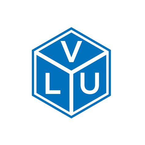 diseño de logotipo de letra vlu sobre fondo negro. concepto de logotipo ...