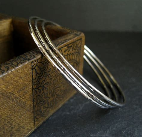 Handmade Bangles - A Version In Sterling Silver