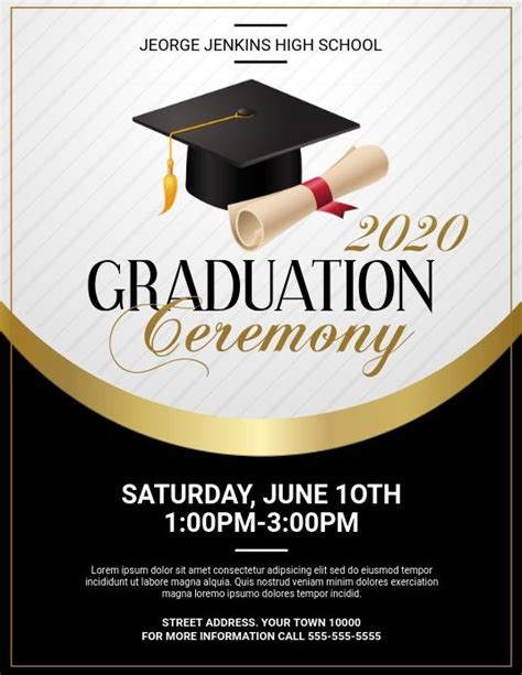 Graduation Ceremony | Graduation design, Graduation invitation design ...