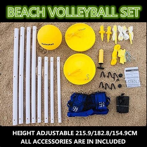 Beach volleyball set sports volleyball outdoor game set volleyball net ...