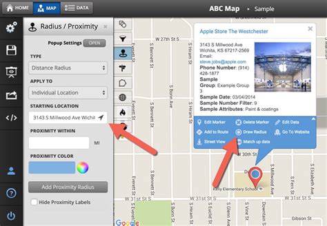 How to Use The Distance Radius Tool - Maptive Answer Center