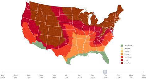 Fall foliage prediction map - Vivid Maps