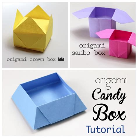 3 Easy Origami Boxes - Photo Instructions - Paper Kawaii