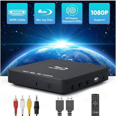 Blu Ray DVD Player with HDMI, Portable Blue ray Player for TV Mini ...