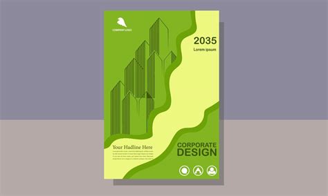 Book Cover Green Color Design Template 16777339 Vector Art at Vecteezy