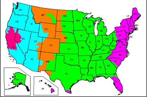 Fedex Ground Transit Map | Time Zones Map World