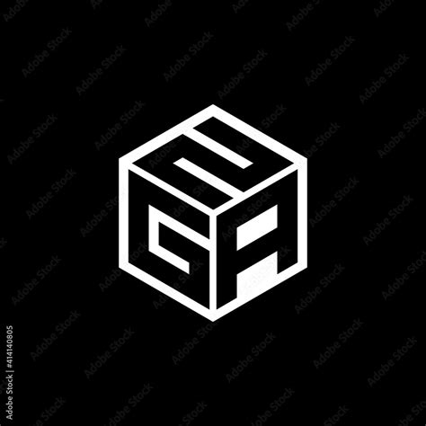 GAN letter logo design with black background in illustrator, cube logo ...