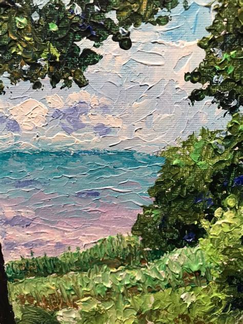 Original Acrylic Impasto Landscape Painting Trail To The | Etsy