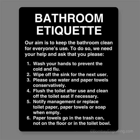 Bathroom Etiquette – Telegraph