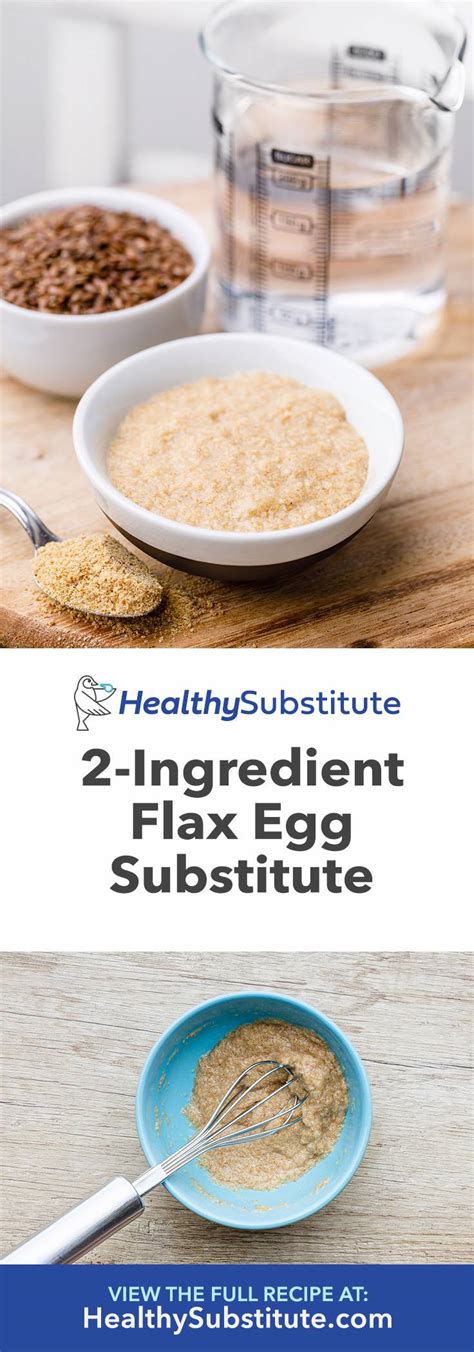 2-Ingredient Flax Egg Substitute (Works Perfect for Baking!) - Healthy ...