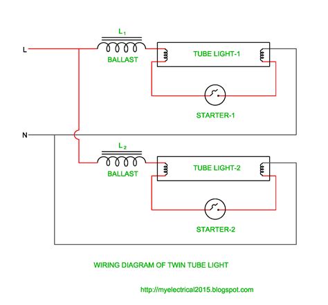 Fluorescent Light Fixture Wiring Diagram