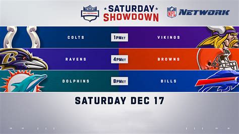 NFL Network Saturday Games: Schedule, Preview, and More