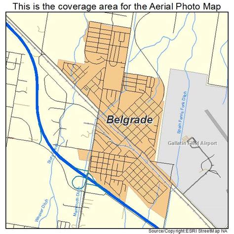 Aerial Photography Map of Belgrade, MT Montana