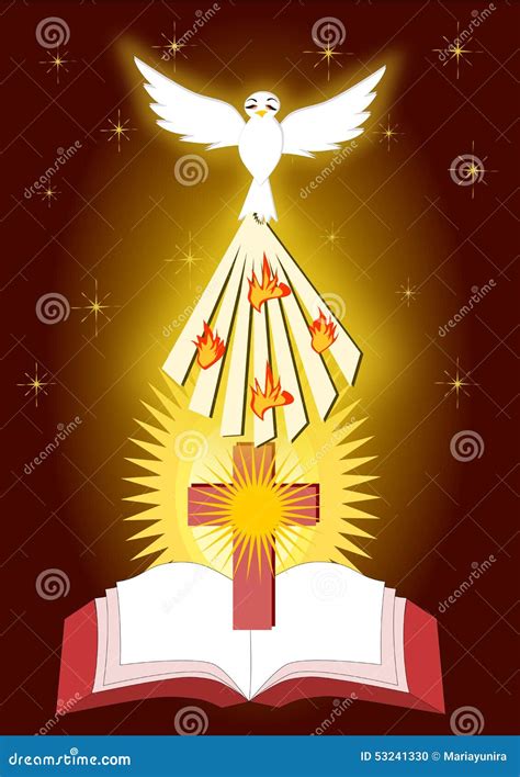 The Confirmation Sacraments Stock Illustration - Illustration of holy ...