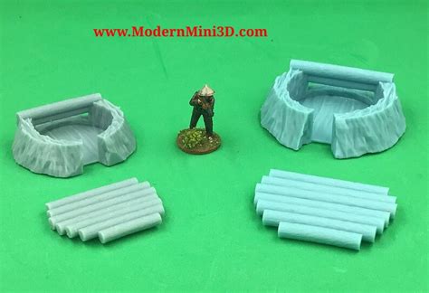 28mm Vietnam Log Bunkers Terrain Miniatures Unpainted - Etsy