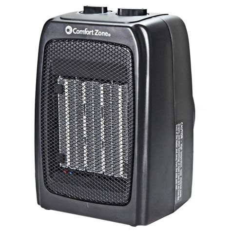 Comfort Zone 1500-Watt Ceramic Compact Personal Indoor Electric Space ...