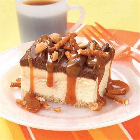 Caramel Topped Ice Cream Dessert Recipe | Land O’Lakes