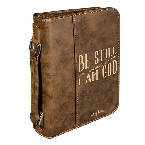 Personalized Bible Case, Be Still and Know that I Am God, Zip Cover ...