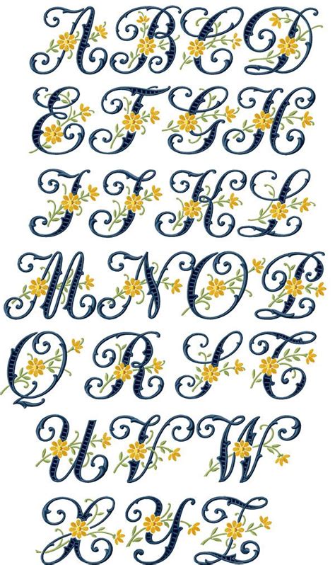 Printable Hand Embroidery Letters Patterns Free - Printable Templates ...