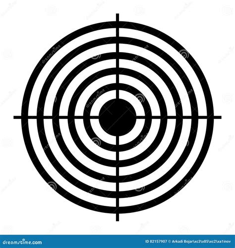 Shooting target aim stock vector. Illustration of goals - 82157907