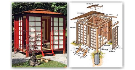 Japanese Tea House Plans • WoodArchivist