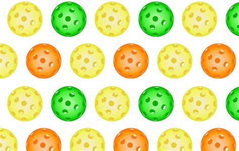 Seamless pattern Bright multicolored Pickleball balls. Pickleball ...