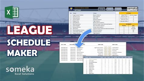 Excel League Schedule Maker | ubicaciondepersonas.cdmx.gob.mx