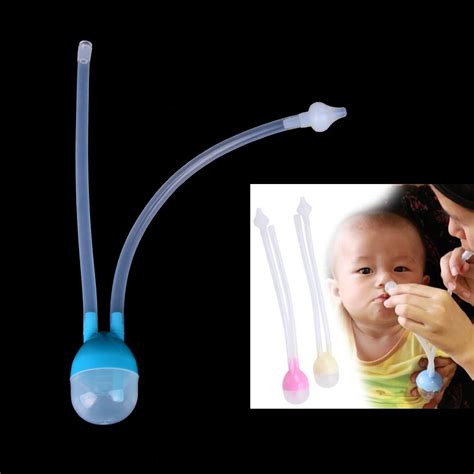 Newborn Baby Safety Nose Cleaner Vacuum Suction Nasal Aspirator Flu ...