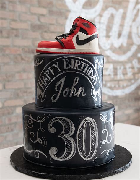 Sculpted Jorden Sneaker Birthday Cake