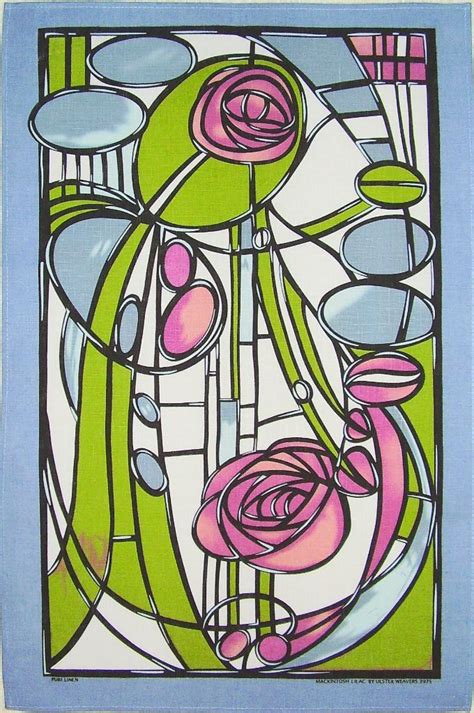 Stained glass art, Charles rennie mackintosh, Mackintosh rose