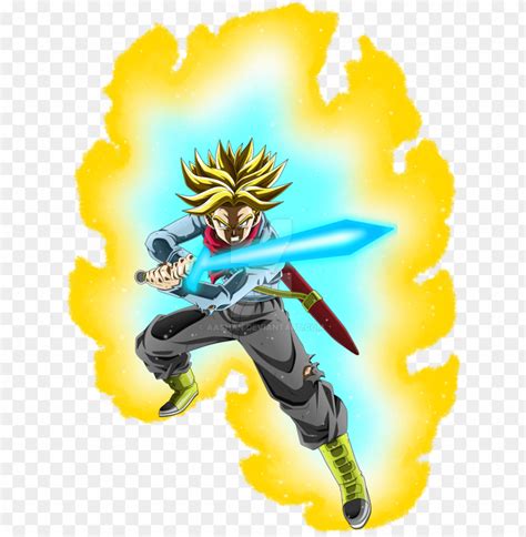 Aura Drawing Rage - Trunks Super Saiyan Rage PNG Transparent With Clear ...