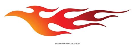 Flame Car Decal Fire Car Sticker Stock Vector (Royalty Free) 2144615471 ...