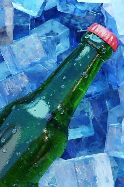 Premium Photo | Beer bottles free beer bottle soda bottle with ice ...