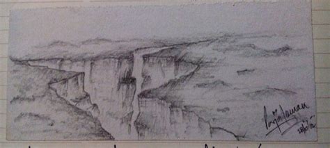 Grand canyon style pencil sketch!! | Shadow drawing, Canyon shadows ...