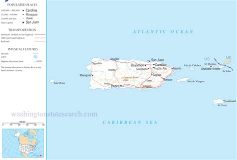 ♥ Puerto Rico Map - A large detailed map of Puerto Rico USA