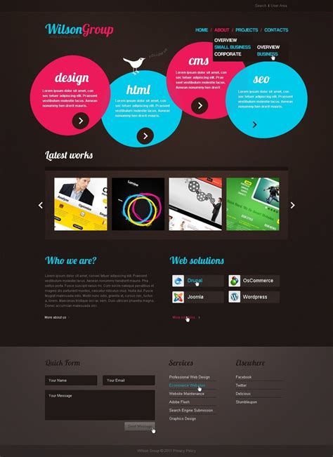 Free Graphic Design Website Templates, Web design anything with ease in ...